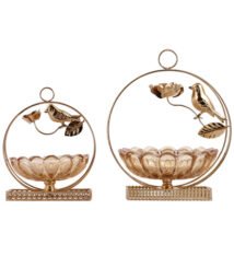 Golden Iron & Glass Candy Box