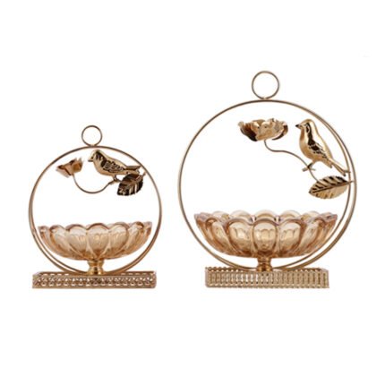 Golden Iron & Glass Candy Box