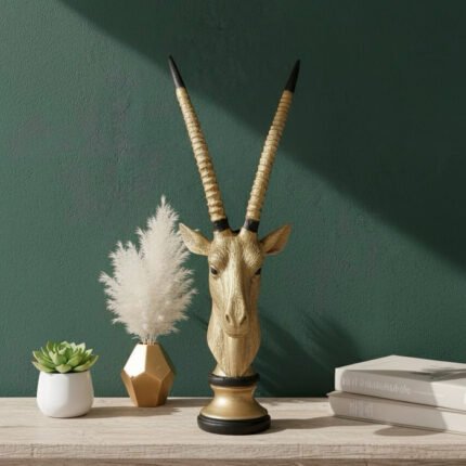 Modern Antelope Horns Sculpture