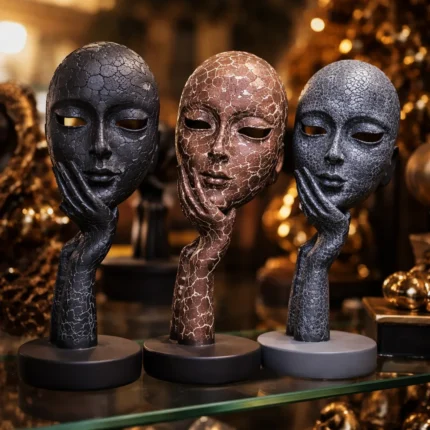 1 Pcs, Face Mask Status Show Piece