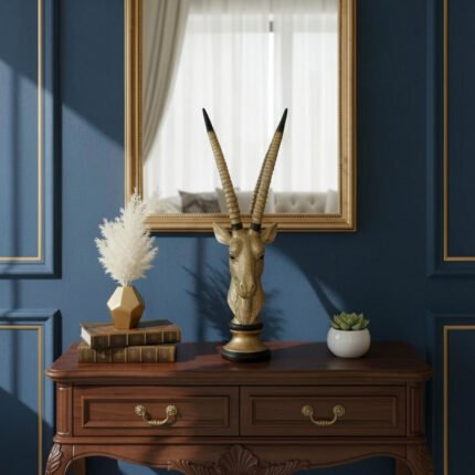 Modern Antelope Horns Sculpture