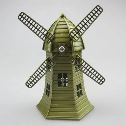Landmark Metal Windmill Statue Tower