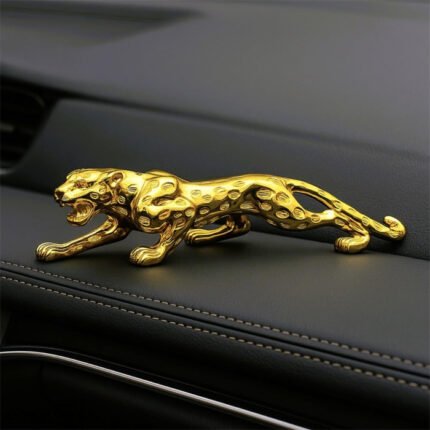 Car Ornaments Leopard Figurine Interior Dashboard Decoration