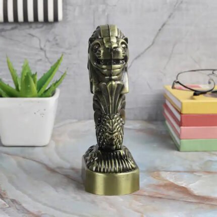 1 Pcs, Metal Singapore Merlion statue