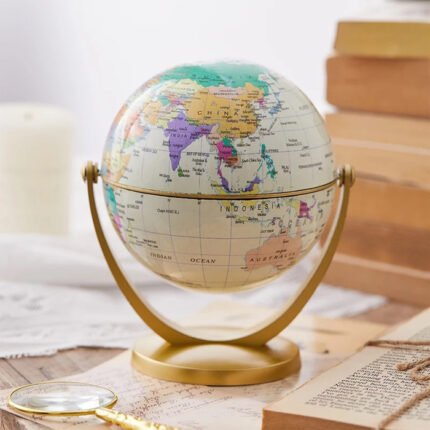 Rotating World Globe For Home Decoration